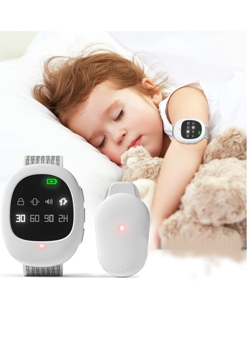 2-in-1 Wireless Bedwetting Alarm Potty Watch Potty Training Watch Rechargeable Bed Wetting Alarm Customizable Potty Watch Nighttime Potty Training Potty Reminder Watch for Kid Elder Adult - Image 1