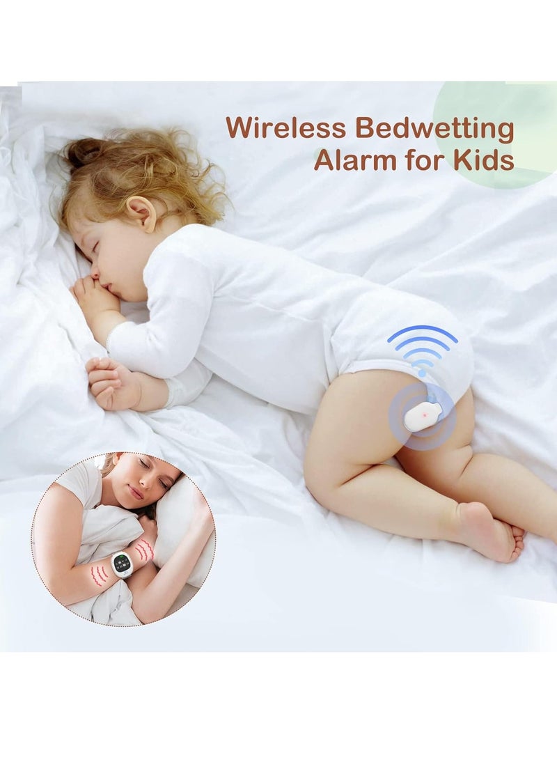 2-in-1 Wireless Bedwetting Alarm Potty Watch Potty Training Watch Rechargeable Bed Wetting Alarm Customizable Potty Watch Nighttime Potty Training Potty Reminder Watch for Kid Elder Adult - Image 2