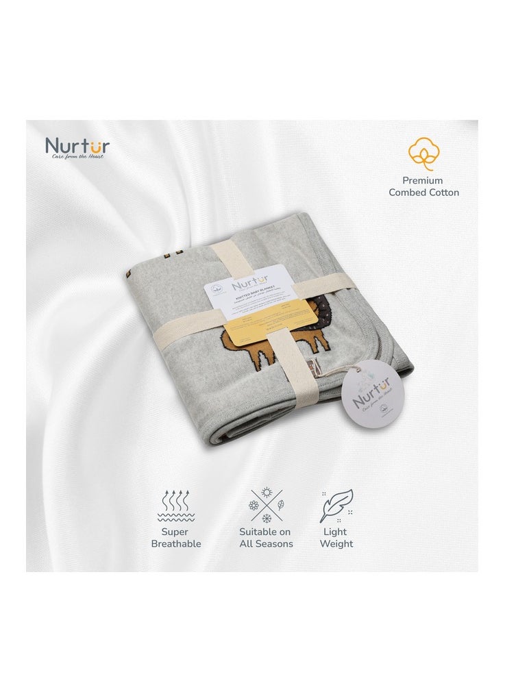 Nurtur Soft Baby Blankets for Boys & Girls Blankets Unisex for Baby 100% Combed Cotton Soft Lightweight  Official Nurtur Product  - Image 4