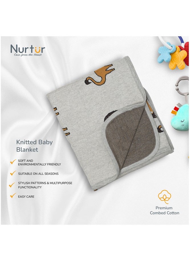 Nurtur Soft Baby Blankets for Boys & Girls Blankets Unisex for Baby 100% Combed Cotton Soft Lightweight  Official Nurtur Product  - Image 3