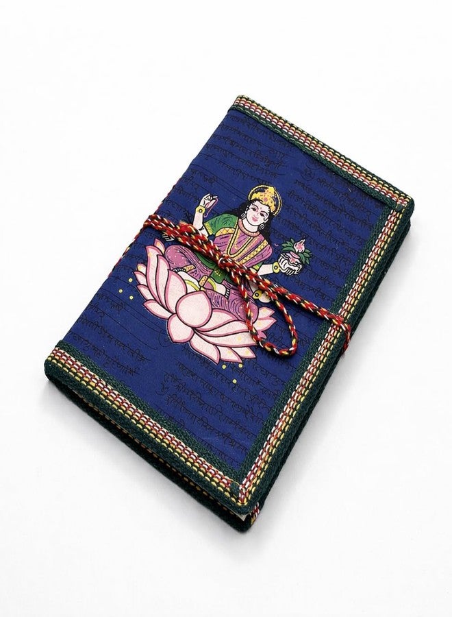 DIWAM HANDICRAFTS Saraswati Diary Sanskrit Mantr Printed Cover Traditional Devotional Journal Plain Pages - Image 1