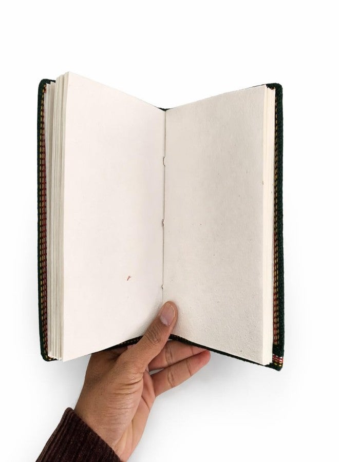 DIWAM HANDICRAFTS Saraswati Diary Sanskrit Mantr Printed Cover Traditional Devotional Journal Plain Pages - Image 3