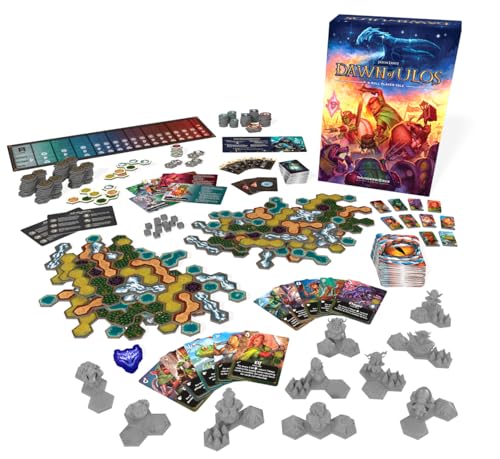 Thunderworks Games Dawn of Ulos Board Game Manipulate The Mortal Relams Stock Market Style Economy Manipulation Strategy Tile Placement Game with Miniatures Ages 14 15 Players 6090 Min Thunderworks Games - Image 5