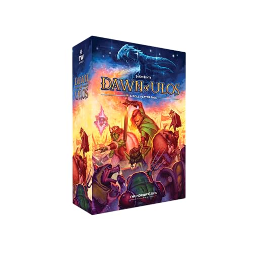 Thunderworks Games Dawn of Ulos Board Game Manipulate The Mortal Relams Stock Market Style Economy Manipulation Strategy Tile Placement Game with Miniatures Ages 14 15 Players 6090 Min Thunderworks Games - Image 1
