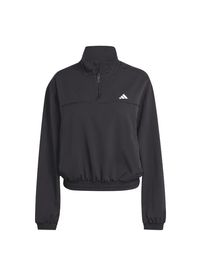 Adidas adidas Tr-Es Min 1/4Z Black Training Track Tops 2XS