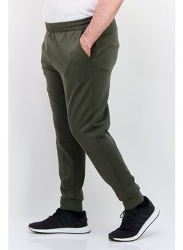 Skora Men Jogger Fit Brand Logo Running Pants, Olive  - Image 2