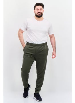Skora Men Jogger Fit Brand Logo Running Pants, Olive  - Image 4