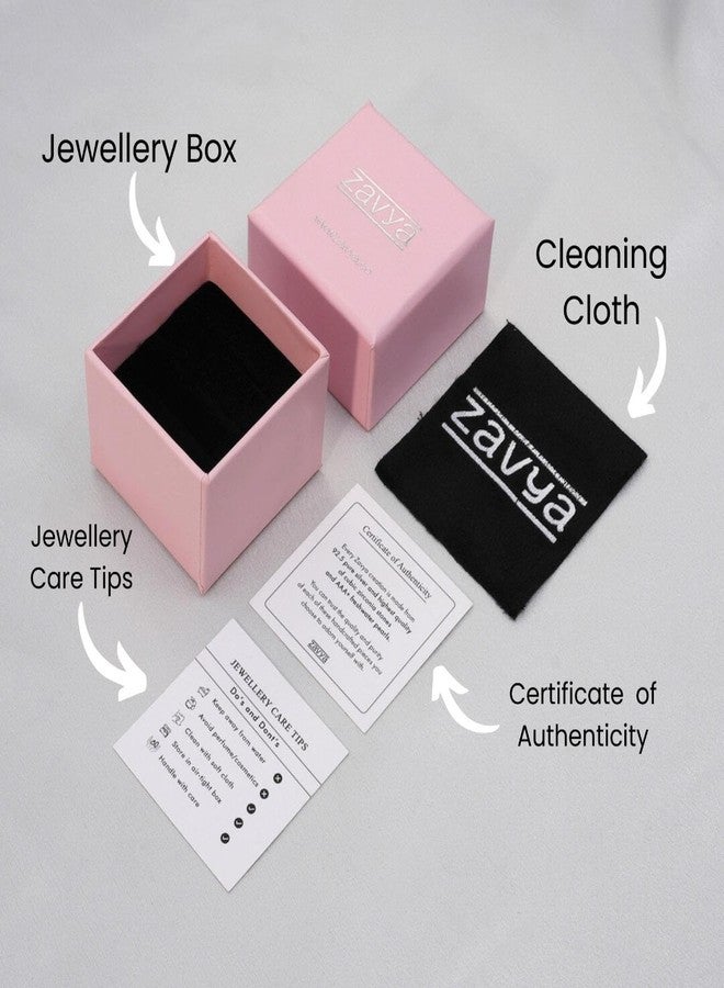 ZAVYA 925 Sterling Silver Glam One-Line CZ Rose Gold Plated Toe Ring | Gift for Women and Girls | With Certificate of Authenticity and 925 Hallmark - Image 5