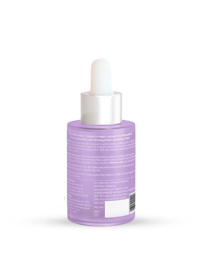 PLIX THE PLANT FIX 2% Salicylic Acid Jamun Active Acne Control Dewy Serum 30 ml for Active Acne & Dark Spot Reduction with Caffeine for Breakout Control (Pack of 1)  - Image 3
