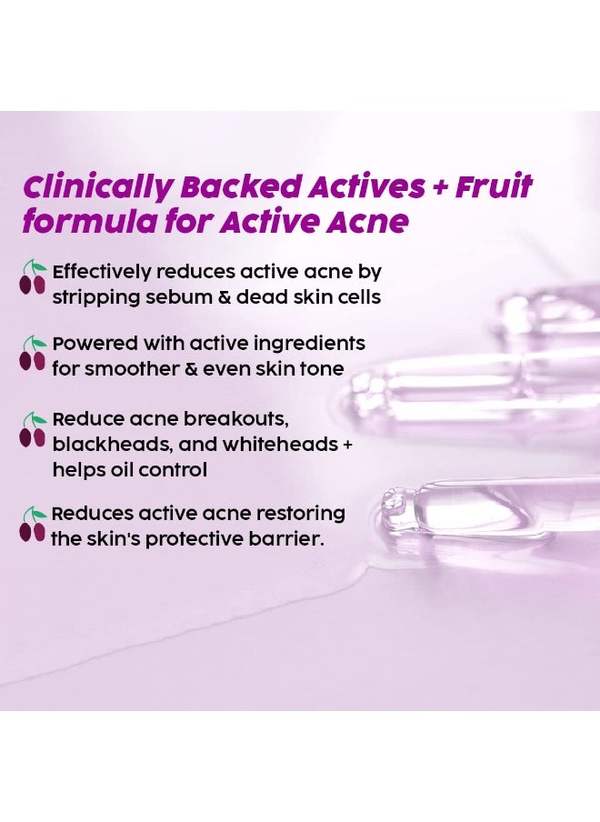 PLIX THE PLANT FIX 2% Salicylic Acid Jamun Active Acne Control Dewy Serum 30 ml for Active Acne & Dark Spot Reduction with Caffeine for Breakout Control (Pack of 1)  - Image 5