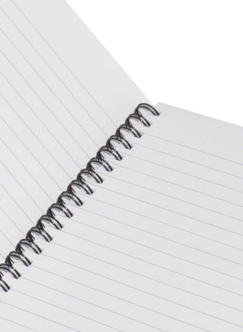 FIS LIGHT Pack of 10  Spiral Soft Cover Notebook Single Line, 9X7 Inches (22.86 X 20.32 CM), 80 Sheets -LINB971523S - Image 2