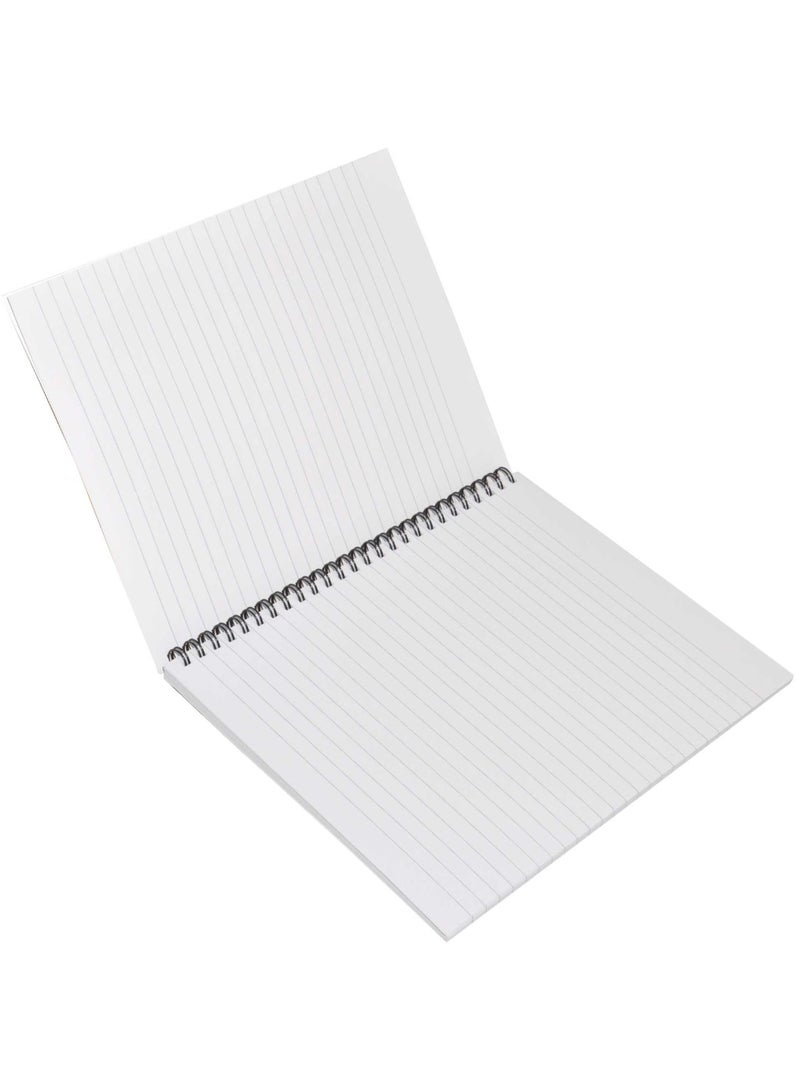 FIS LIGHT Pack of 10  Spiral Soft Cover Notebook Single Line, 9X7 Inches (22.86 X 20.32 CM), 80 Sheets -LINB971523S - Image 3