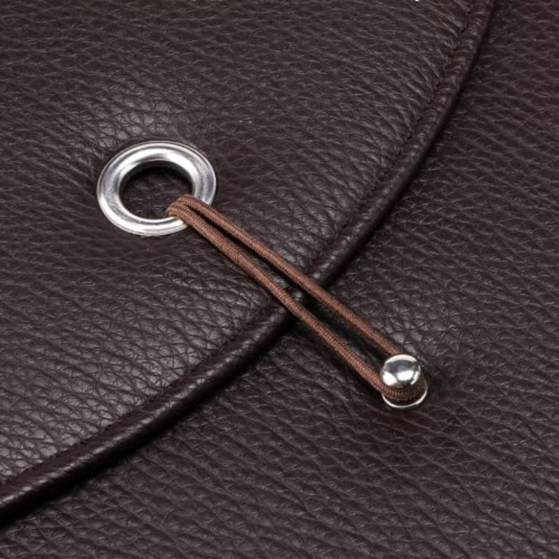 PU Leather A4 Expanding Folder File Organisersn 13 Pocket Document Wallet Portfolio Business Folder with Elastic Closure, Brown - Image 3