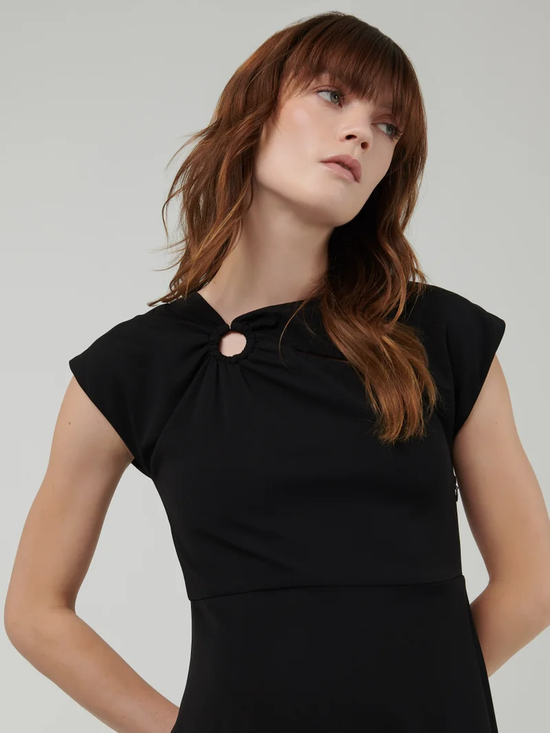 leem Black A-Line Dress
