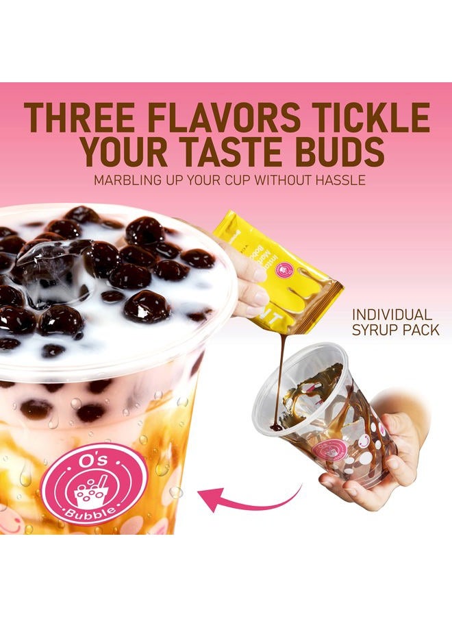 O'S Bubble Boba Tea Kit - All In One For Lovers Party Drinks Kids 6 Servings Includes Cups, Straws, Stirrer (Party Variety - Image 2