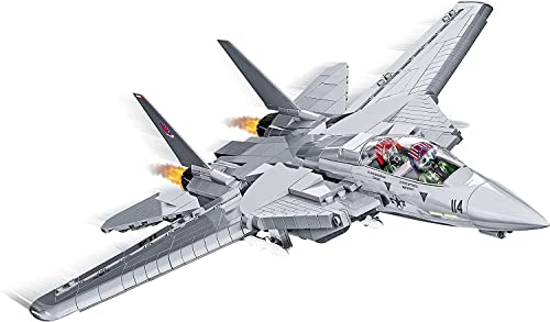 COBI Top Gun F14A Tomcat Fighter Plane  148 Scale 754 Piece Building Set with Maverick and Goose Figures - Image 1