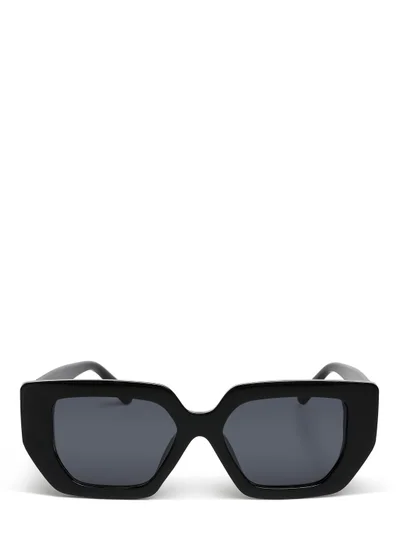 London Rag Oversized Cat Eye Square Sunglasses in Black