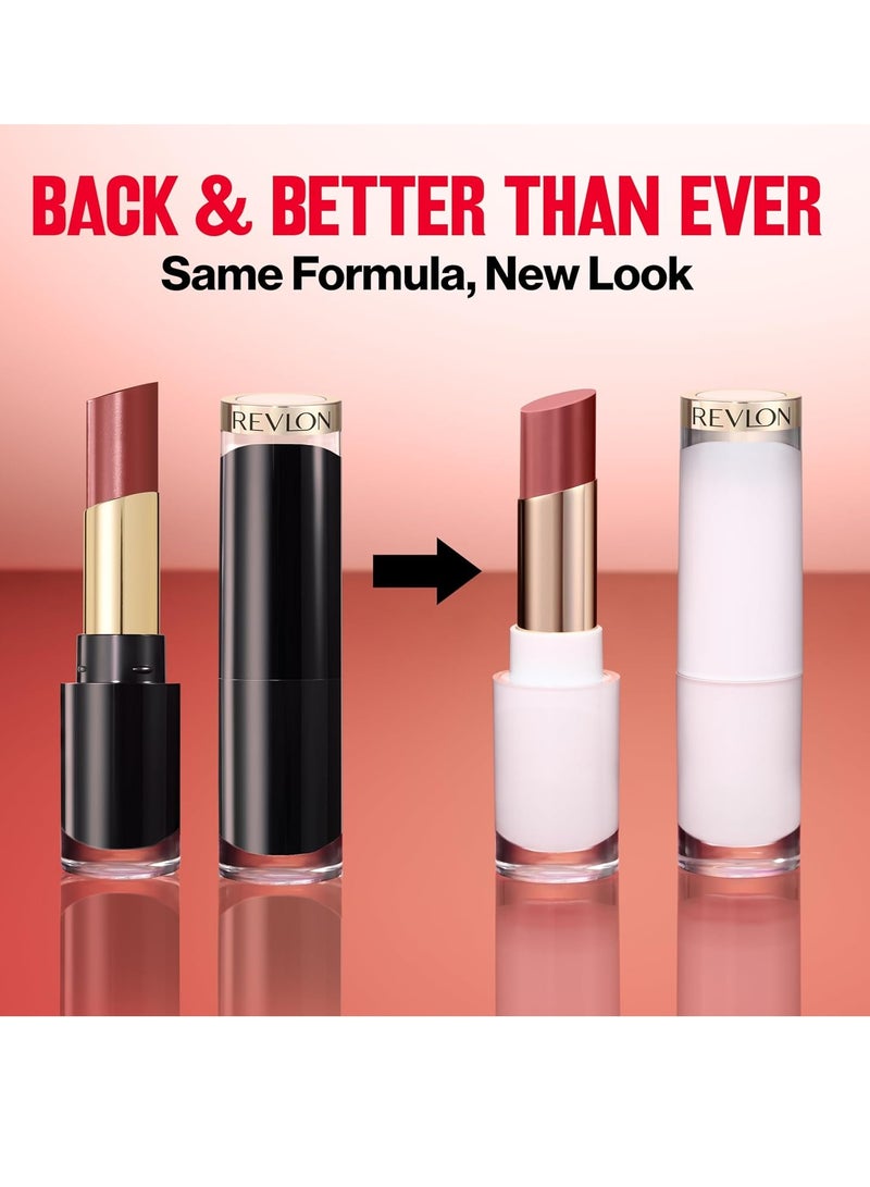 Revlon Super Lustrous Glass Shine Balm, Moisturizing Lip Makeup, Shiny Finish, Made with Hydrating and Nourishing Ingredients for Comfortable Wear, 0.11 oz 004 Nude Illuminator - Image 4