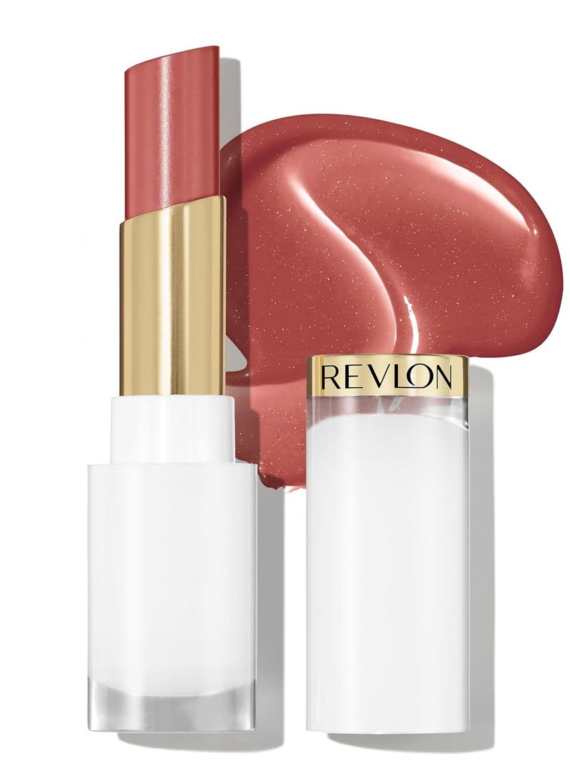Revlon Super Lustrous Glass Shine Balm, Moisturizing Lip Makeup, Shiny Finish, Made with Hydrating and Nourishing Ingredients for Comfortable Wear, 0.11 oz 004 Nude Illuminator - Image 1