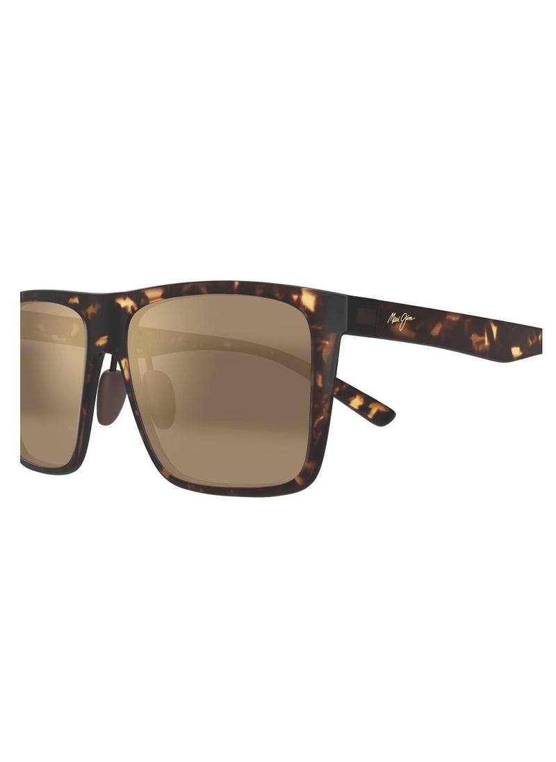 MAUI JIM Maui Jim Honokalani 455-10 Unisex Polarized Square Sunglasses – 57 mm Lens Size  - Image 2