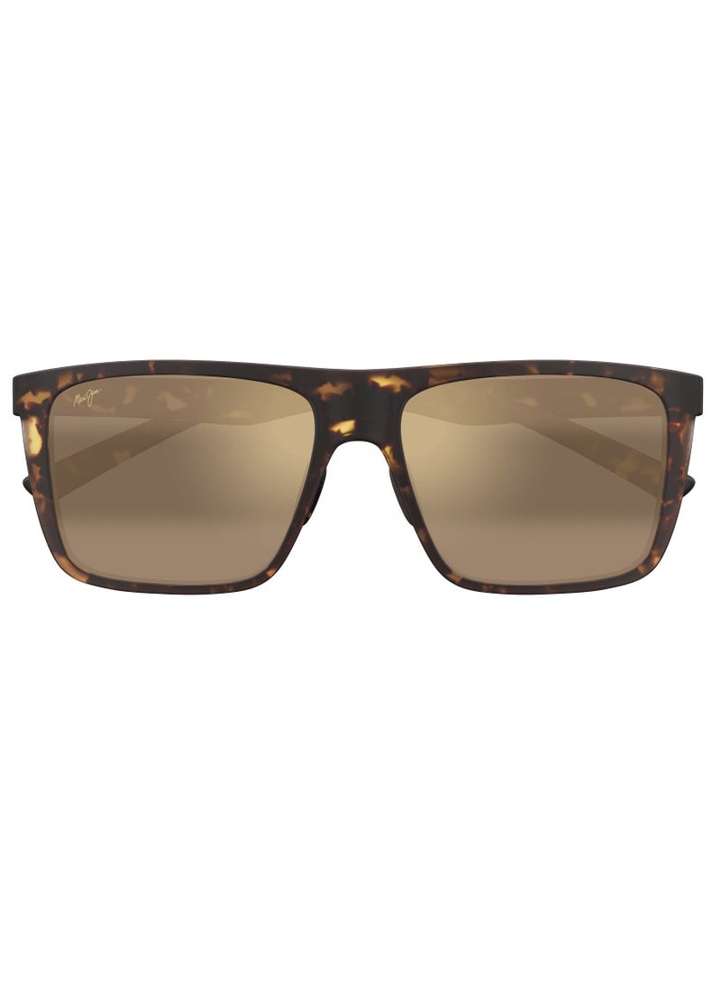 MAUI JIM Maui Jim Honokalani 455-10 Unisex Polarized Square Sunglasses – 57 mm Lens Size  - Image 3