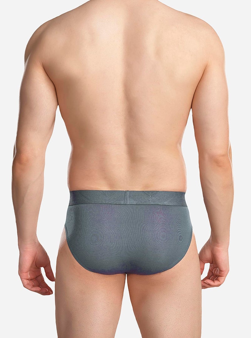 VSTAR CB 04 Men's Lyocell Spandex Brief with N9 Antibacterial & Carbon Zero Fabric | Stretch Fit & Outer Elastic Design | S | Goblin - Image 3