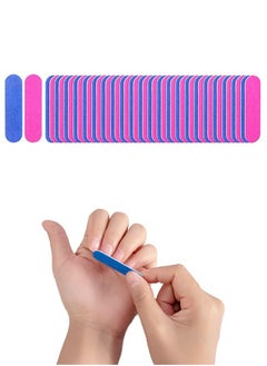 Generic 50 Piece Mini Manicure Nail File Set Pink/Blue  - Image 1