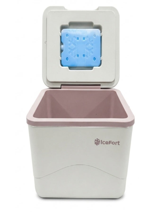 Icefort FLX Beige Brick Cooler Box 12L with 1 Liquid Ice Pack - Image 2