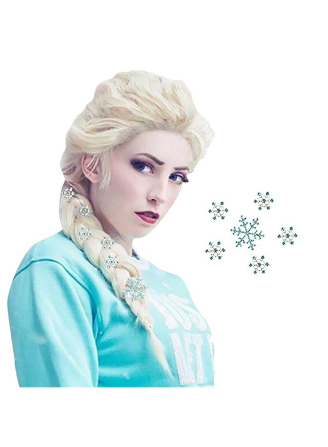 Hair Cap + ( 6 Hairpins ) Blonde Cosplay Wig Party Braid Costume Wig for Halloween Party for Princess Wig