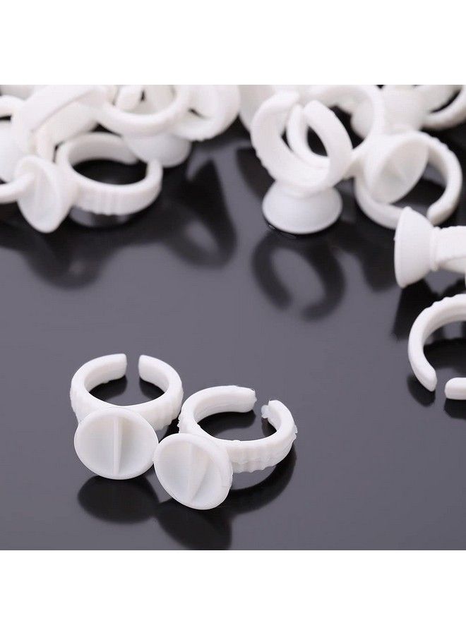 BID Eyelash Pallet Glue Holder Adhesive Holders Eyelash Extensions Glue Rings 100Pcs/Pack - Image 1