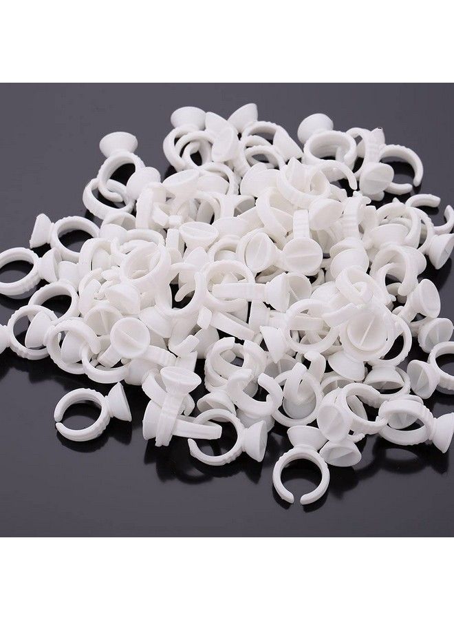 BID Eyelash Pallet Glue Holder Adhesive Holders Eyelash Extensions Glue Rings 100Pcs/Pack - Image 3