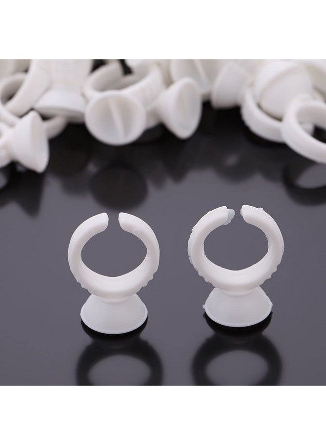 BID Eyelash Pallet Glue Holder Adhesive Holders Eyelash Extensions Glue Rings 100Pcs/Pack - Image 4