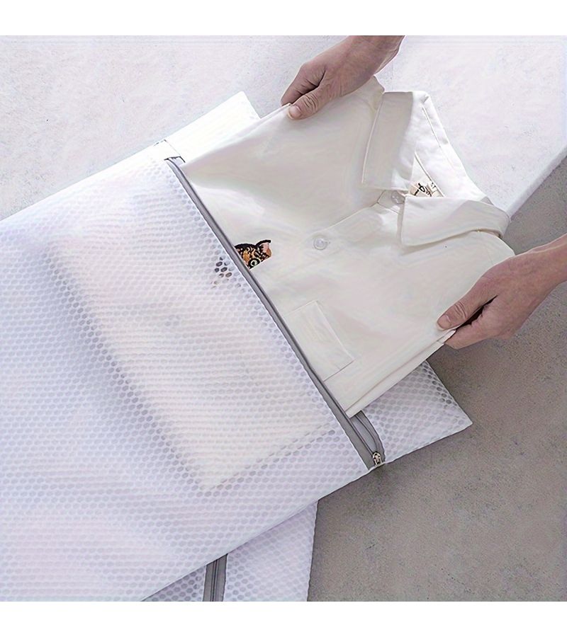 3pcs Polyester Honeycomb Mesh Laundry Bags For Machine Wash Underwear Anti Deformation - Image 1