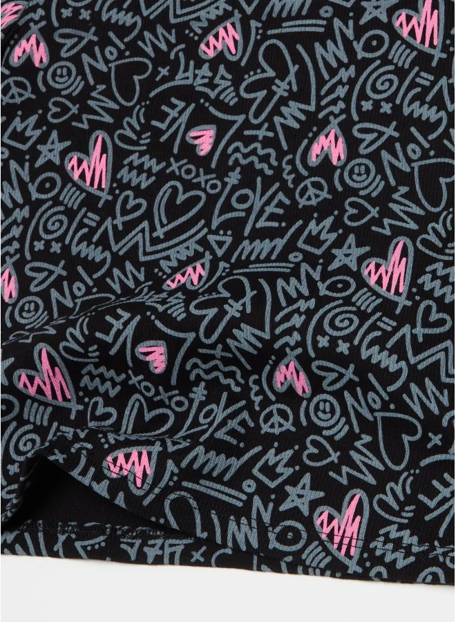 Ovs Ovs T-Shirt Rib  Black