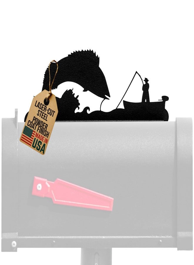 إنوفيتيف فابريكيتورز، إنك. شركة Innovative Fabricators، Inc. - غطاء صندوق بريد على شكل صياد أمريكي من الفولاذ في قارب - صنع في الولايات المتحدة الأمريكية - Image 1