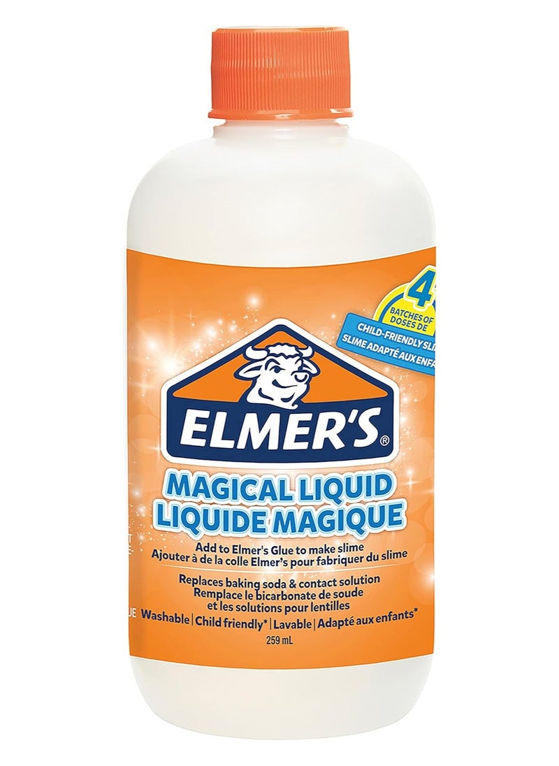 Elmer's Glue Slime Magical Liquid Solution, 259 mL Bottle - Great for Making Slime | All-in-one formula | Child friendly | Original slime