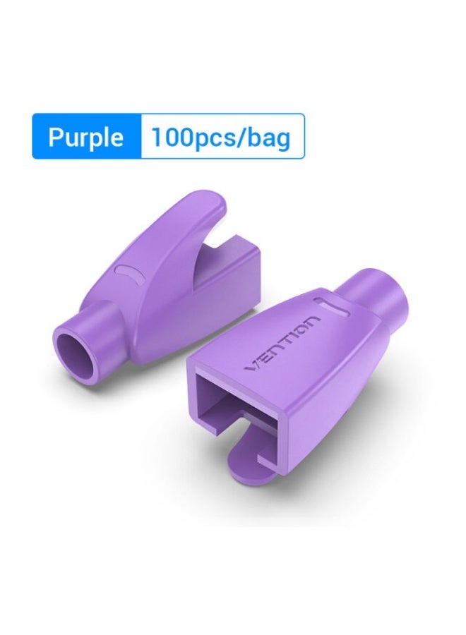 VENTION RJ45 Strain Relief Boots Purple PVC Type 50 Pack Model # IODV0-50 - Image 5