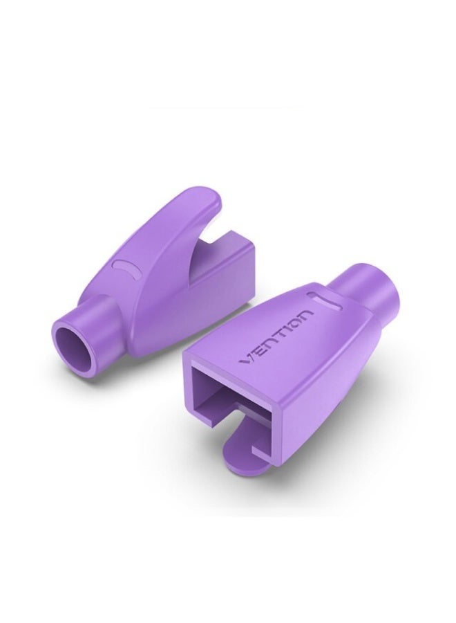 VENTION RJ45 Strain Relief Boots Purple PVC Type 50 Pack Model # IODV0-50 - Image 1