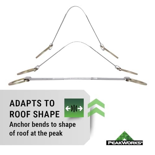 Peakworks Temporary Roof Anchor Bracket - Stainless Steel Safety Roof Top Anchor Bracket for Roofing Work - Industrial, Construction, Roofing Fall Protection - ANSI & OSHA Compliant - Image 3