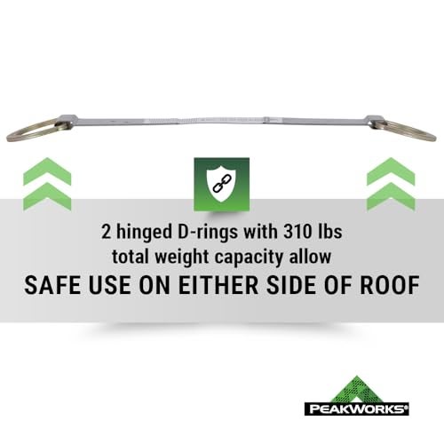 Peakworks Temporary Roof Anchor Bracket - Stainless Steel Safety Roof Top Anchor Bracket for Roofing Work - Industrial, Construction, Roofing Fall Protection - ANSI & OSHA Compliant - Image 2