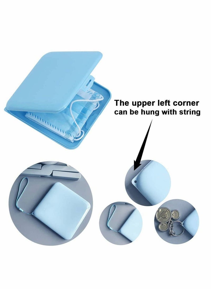 Y&D 3 Mask Case Portable No Touch Storage Box for Recyclable Dust Blue Pink White Dustproof Face Shield box - Image 3