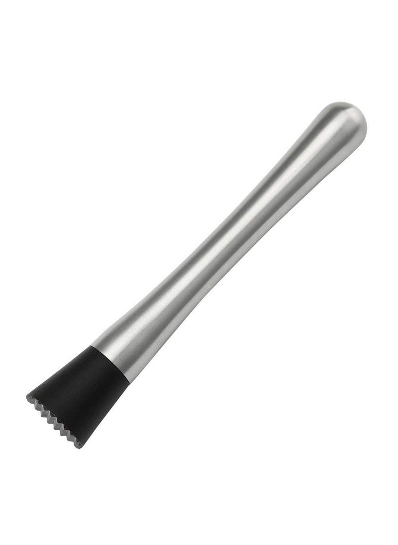 NJ NJ Stainless Steel Cocktail Muddler, Bar Muddle with Strong Formation, Bar Accessories, Bartender Tools: 01 Pc.  - Image 1