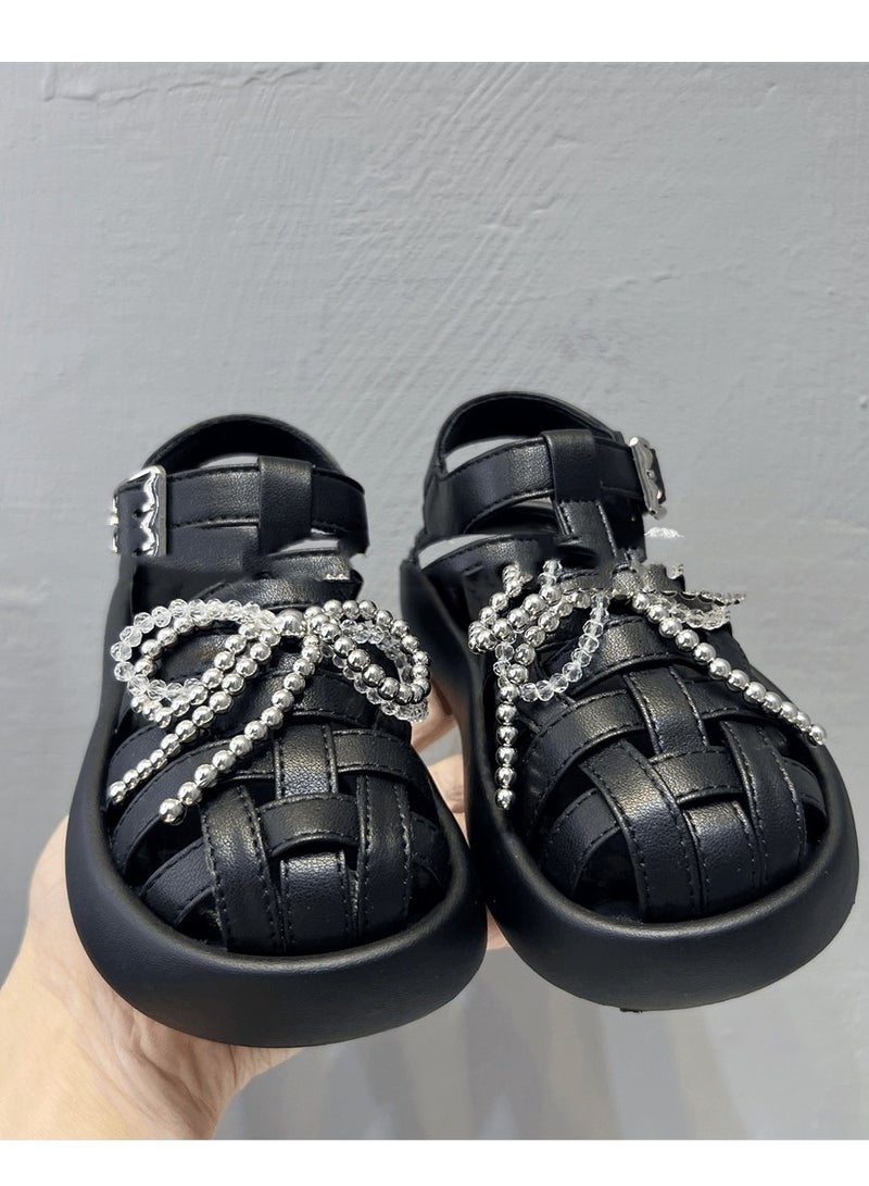 Girls' Bow Princess Sandals And Shoes - Image 1
