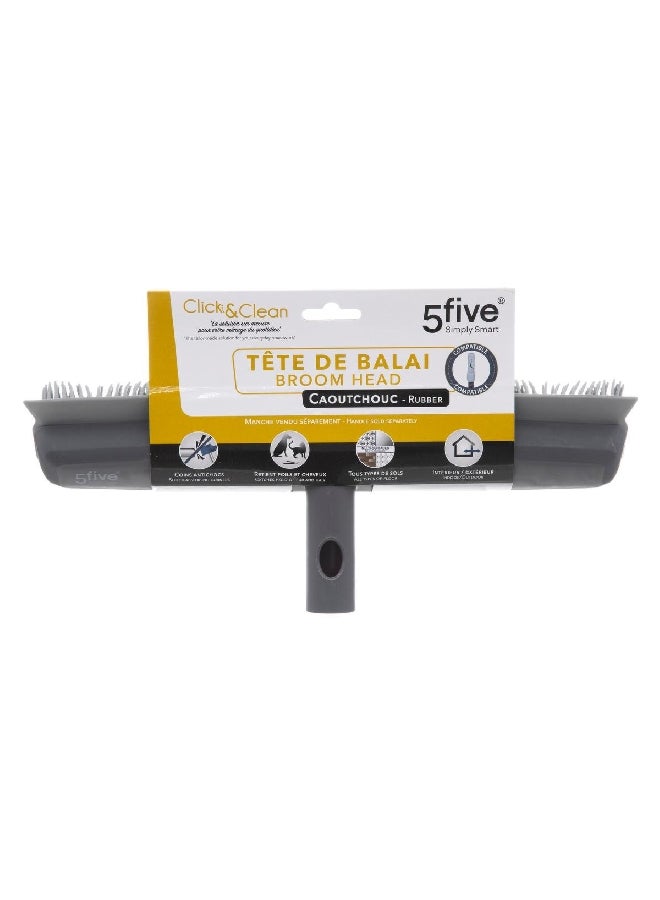 حامل ماكينة تحضير كليك أند كلين رأس مكنسة عالي الجودة مطاطي رمادي 12.3 × 13 × 33.5 سم 164755 - Image 4