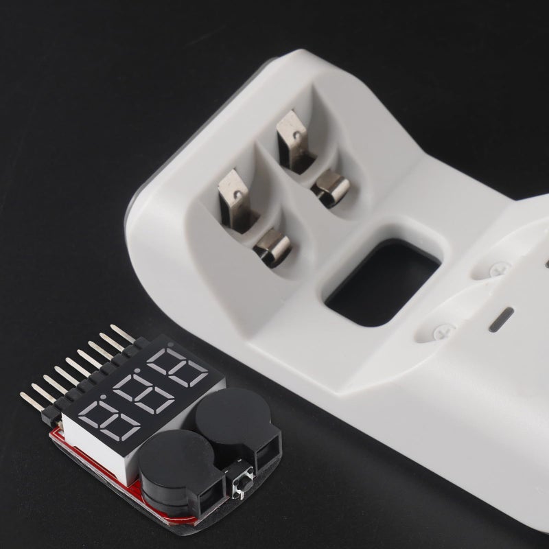 Digital Lipo Battery Tester 1 8S Voltage Check Tool with LED Buzzer Alarm for RC Models Electronics - Image 5