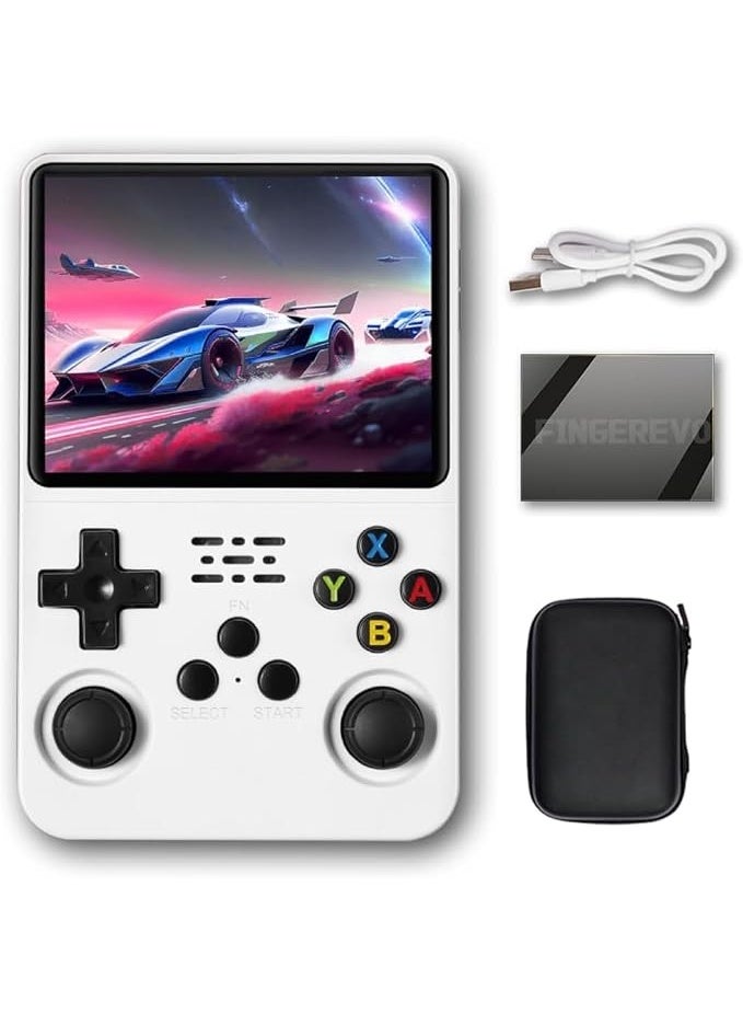 Handheld Retro Gaming Console, 3.5-inch IPS Screen, 640 x 480 Resolution, 3200mAh Battery, Portable Classic Games Player, Transparent Design - Image 1