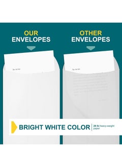 EnDoc 6X9 Mailing Envelopes 500 Pack Open End Envelopes Bulk For Catalogs Presentations Newsletters Plain Envelopes 6X9 With Gummed Seal Bright White 28Lb Heavyweight Paper  - Image 5