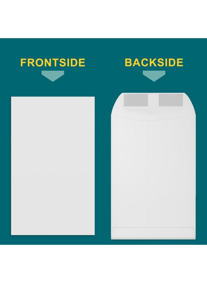 6X9 Mailing Envelopes 500 Pack Open End Envelopes Bulk For Catalogs Presentations Newsletters Plain Envelopes 6X9 With Gummed Seal Bright White 28Lb Heavyweight Paper