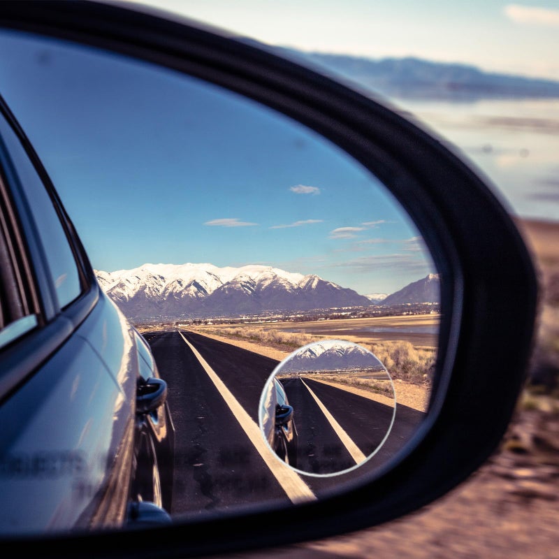 Frameless 360 Rotatable Auxiliary Blind Spot Mirrors 2 Pack with Adhesive for Car Driving Safety - Image 5