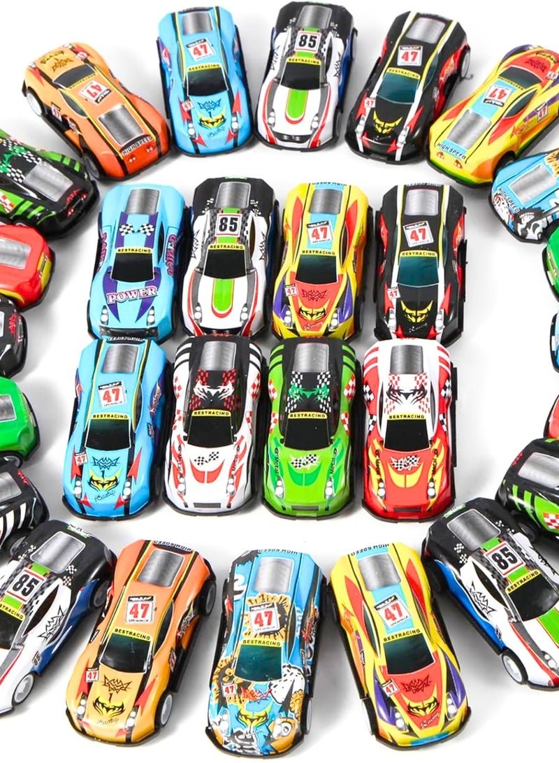 زيد بلاي مجموعة من 25 سيارة سحب للخلف للأطفال، لعبة سيارات صغيرة، هدايا حفلات، سيارات سباق - Image 3